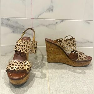 Tory Burch Nori 115 MM Wedge Sandal Micro Craq